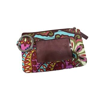 Vera Bradley Resort Medallion pattern- Vera Bradley Keycard Keychain wallet